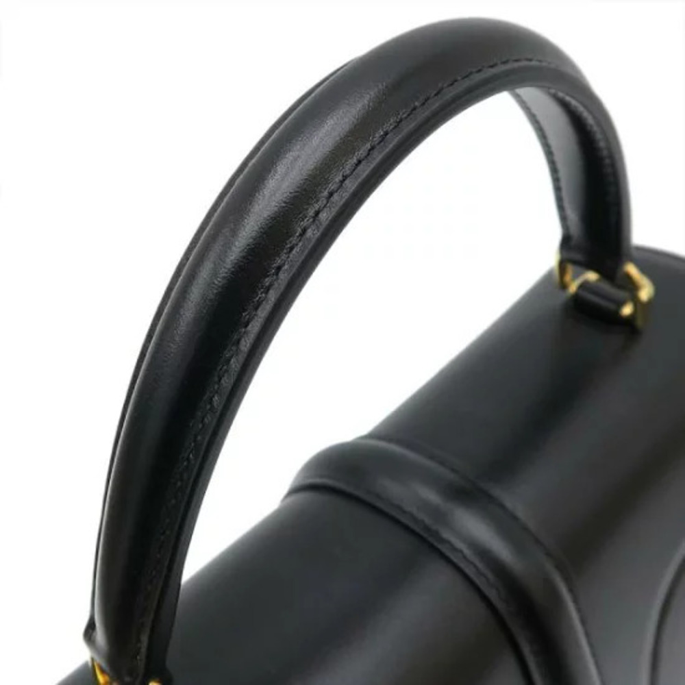 Celine Seize 16 bag satinated calfskin signature Black - Picture 6 of 9